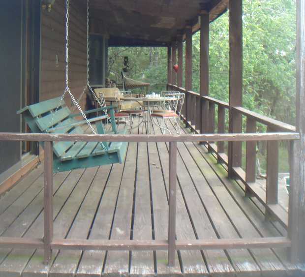 Main house balcony at Caro Drive