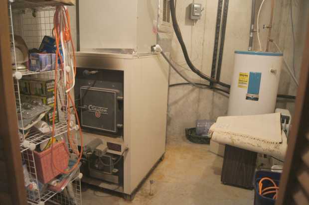 Furnace room at Caro Drive