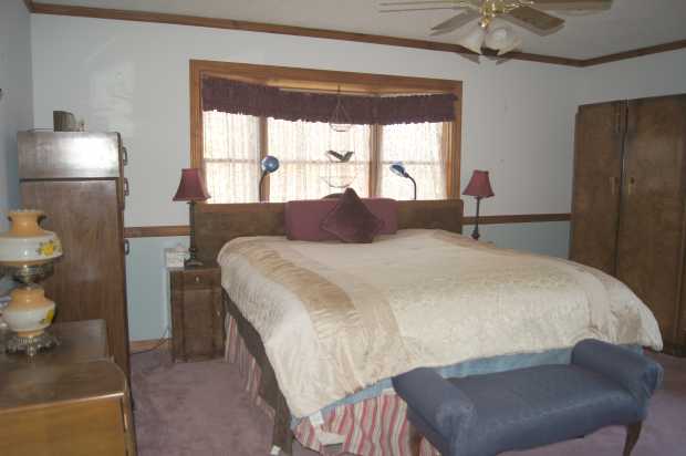 Master bedroom bay window at Caro Drive