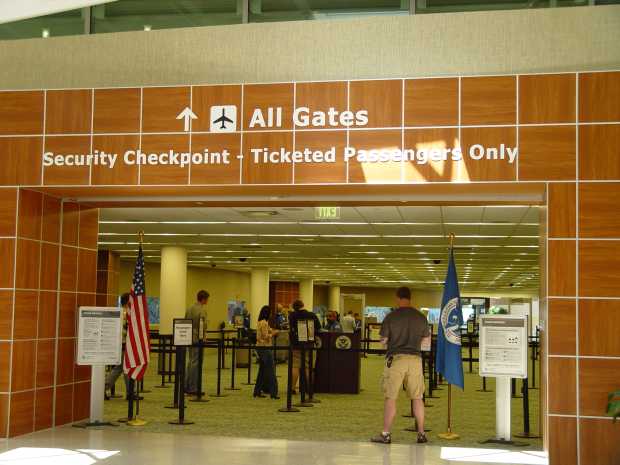 SGF airport security checkpoint